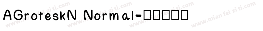 AGroteskN Normal字体转换